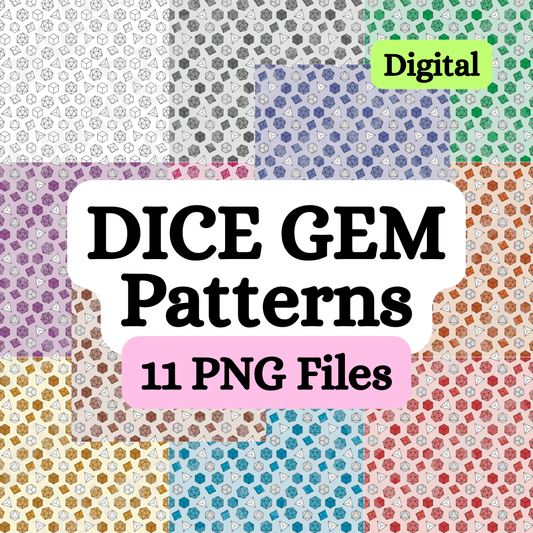 Gem Dice Patterns - Digital Files
