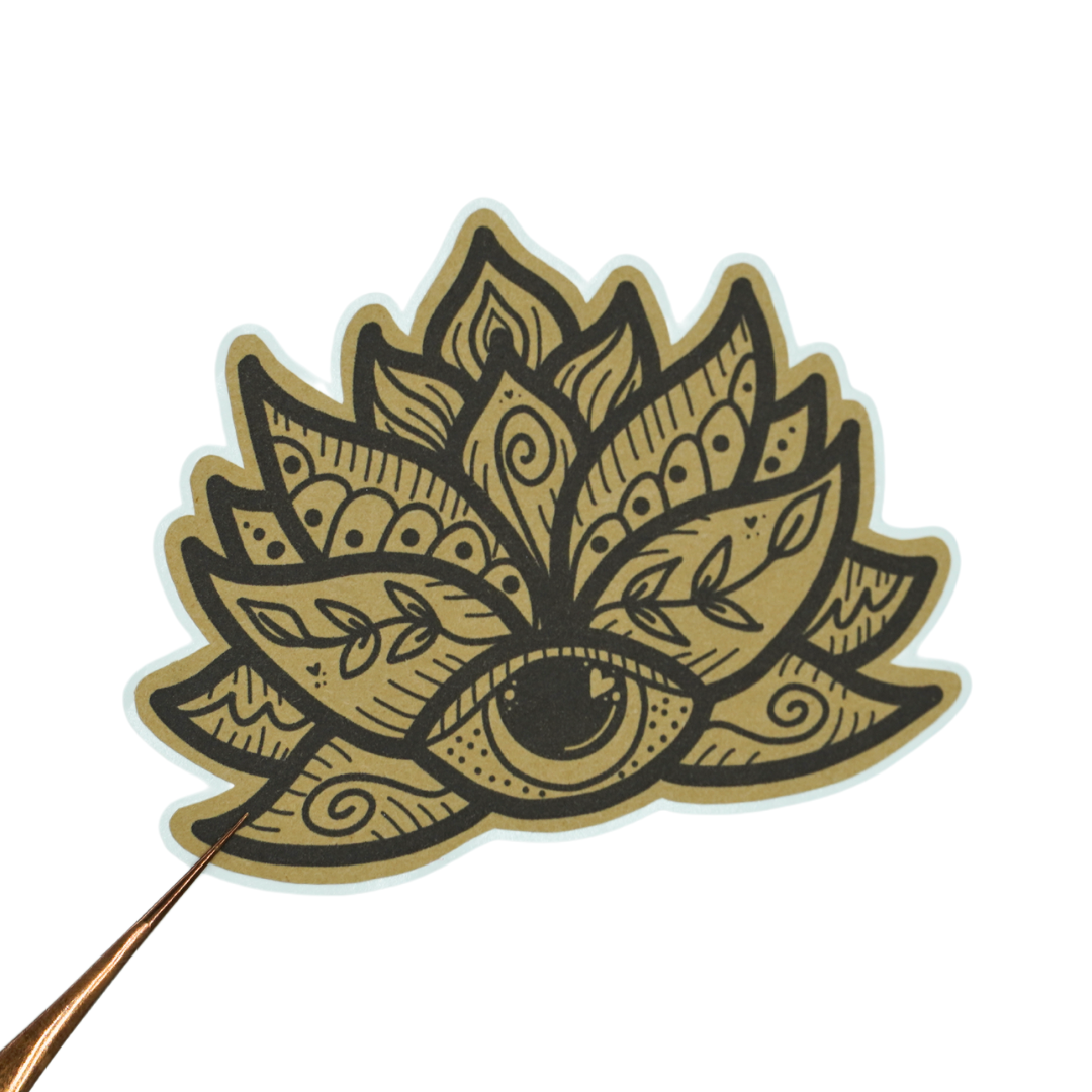 Lotus Eye Kraft Sticker